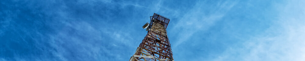 Mobile communication tower Metal tower for mobile communications.